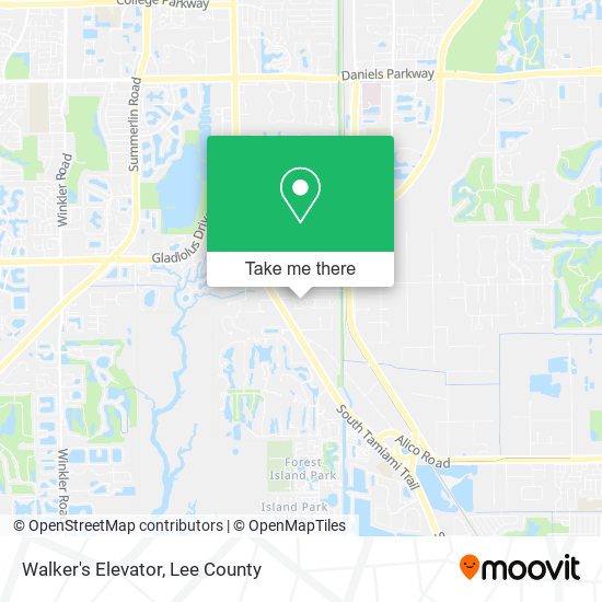 Walker's Elevator map