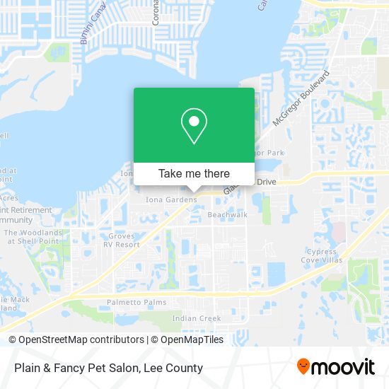 Plain & Fancy Pet Salon map