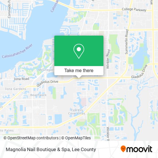 Mapa de Magnolia Nail Boutique & Spa