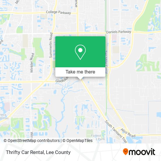 Mapa de Thrifty Car Rental