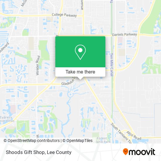 Mapa de Shoods Gift Shop