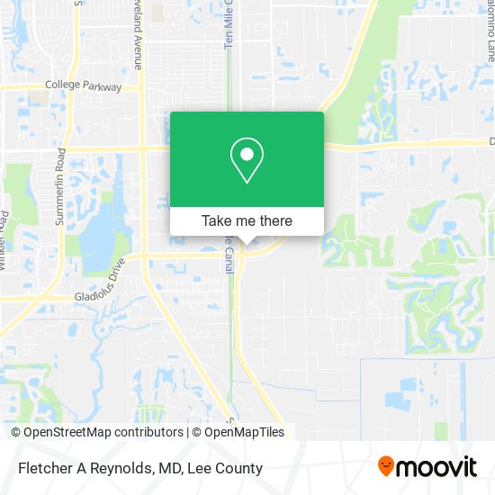 Fletcher A Reynolds, MD map