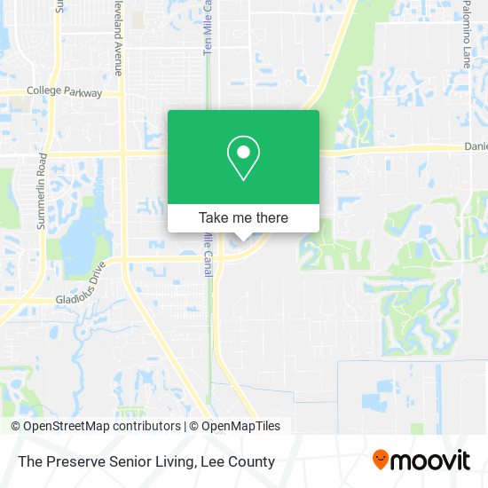 The Preserve Senior Living map