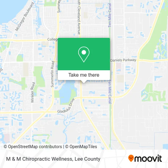 M & M Chiropractic Wellness map