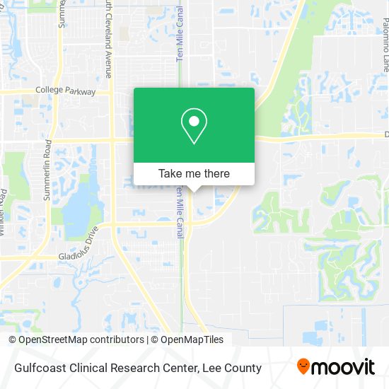 Gulfcoast Clinical Research Center map