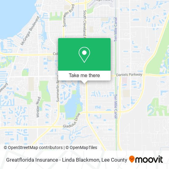 Greatflorida Insurance - Linda Blackmon map