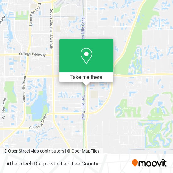 Mapa de Atherotech Diagnostic Lab