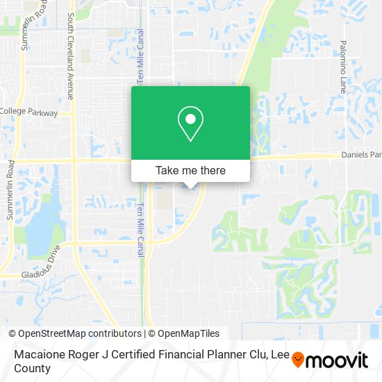Macaione Roger J Certified Financial Planner Clu map