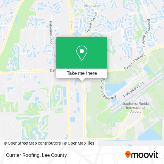 Currier Roofing map