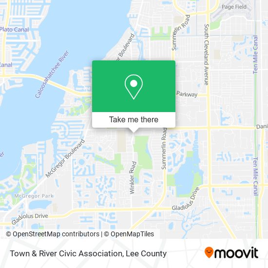 Town & River Civic Association map