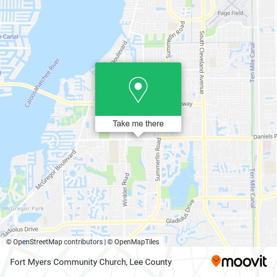 Fort Myers Community Church map