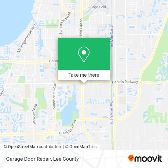 Mapa de Garage Door Repair