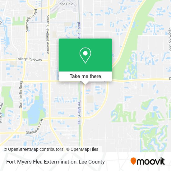 Mapa de Fort Myers Flea Extermination
