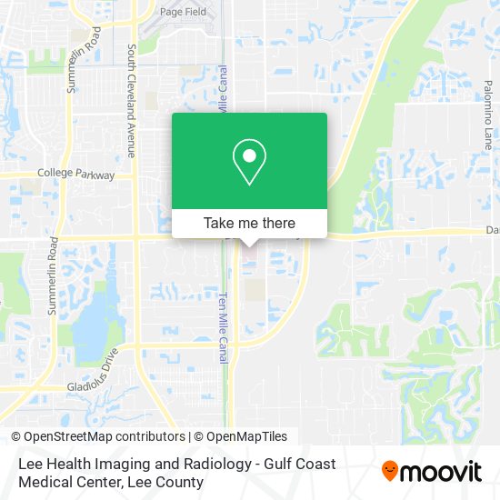 Mapa de Lee Health Imaging and Radiology - Gulf Coast Medical Center