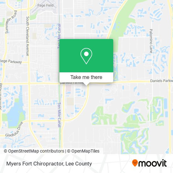 Mapa de Myers Fort Chiropractor