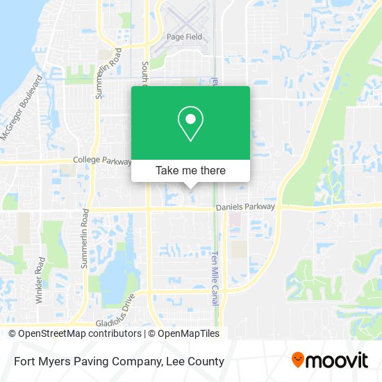 Fort Myers Paving Company map
