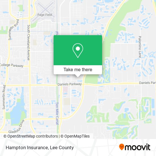 Mapa de Hampton Insurance