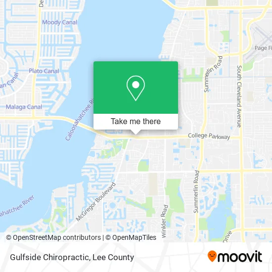 Gulfside Chiropractic map