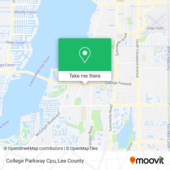 College Parkway Cpu map