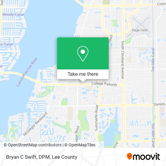 Bryan C Swift, DPM map