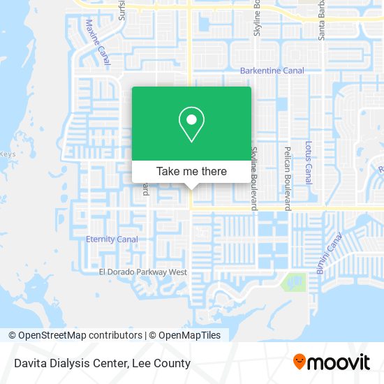 Davita Dialysis Center map