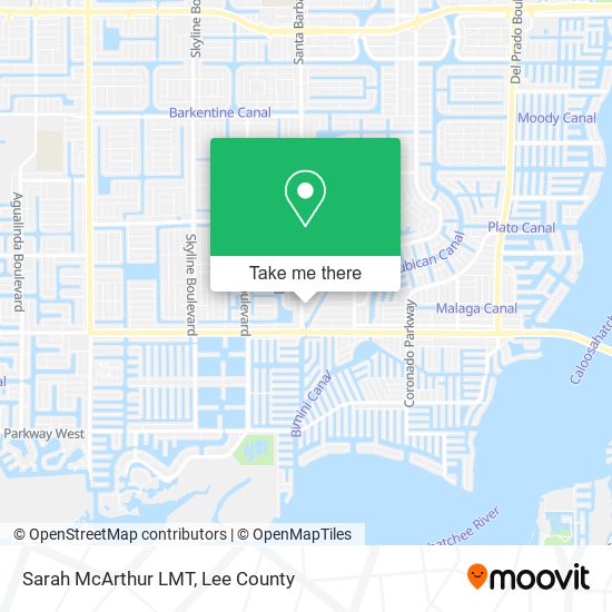 Sarah McArthur LMT map