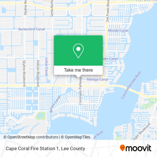 Cape Coral Fire Station 1 map