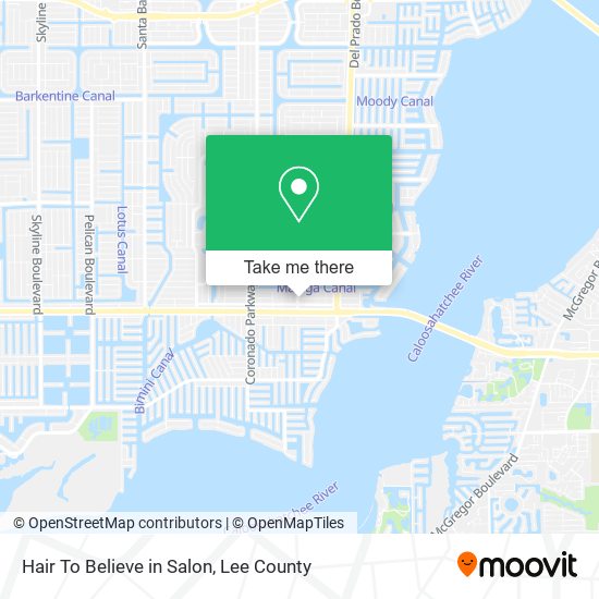 Hair To Believe in Salon map