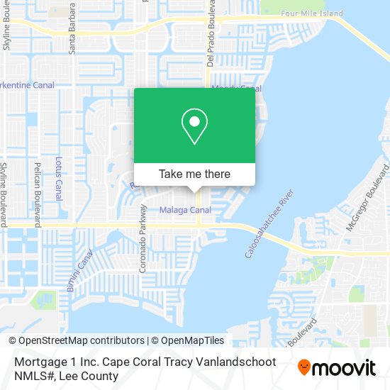 Mortgage 1 Inc. Cape Coral Tracy Vanlandschoot NMLS# map