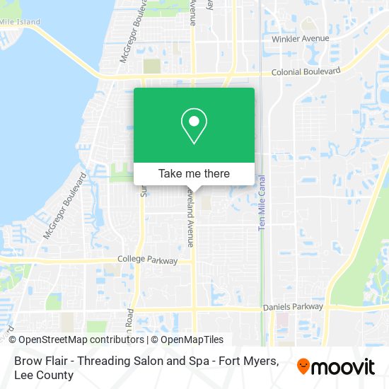 Brow Flair - Threading Salon and Spa - Fort Myers map