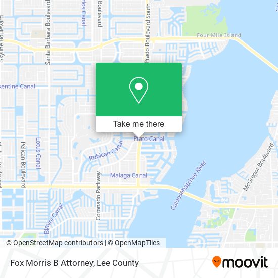 Fox Morris B Attorney map
