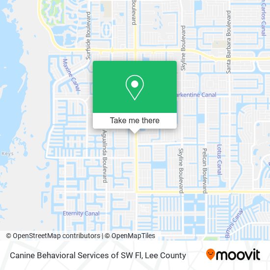 Canine Behavioral Services of SW Fl map