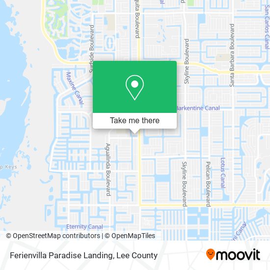 Ferienvilla Paradise Landing map