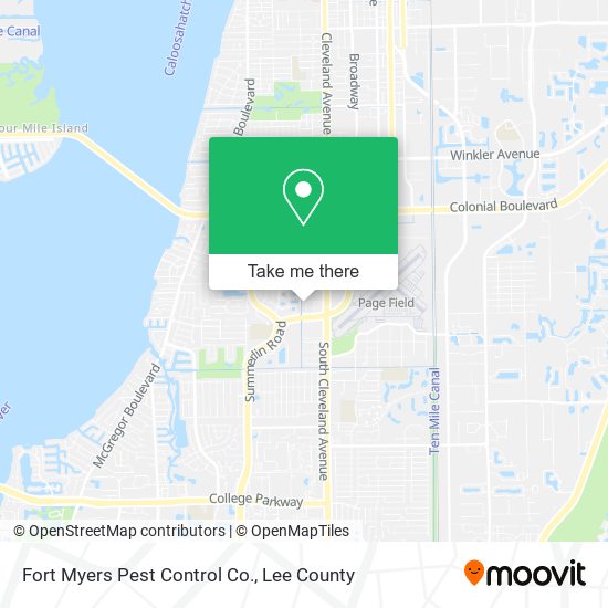 Fort Myers Pest Control Co. map