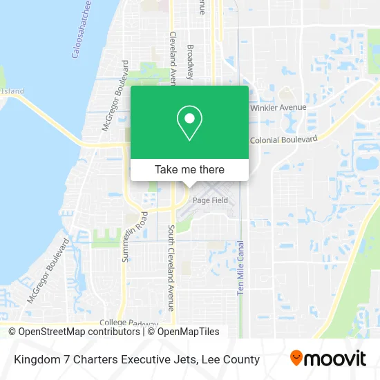 Kingdom 7 Charters Executive Jets map