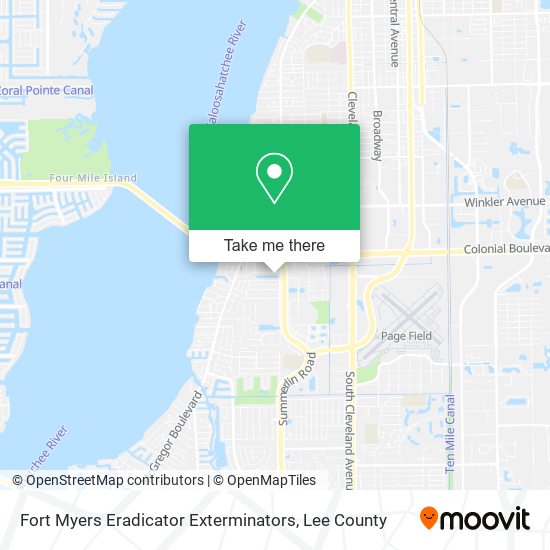 Fort Myers Eradicator Exterminators map