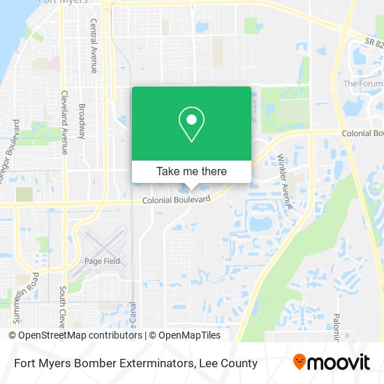 Mapa de Fort Myers Bomber Exterminators