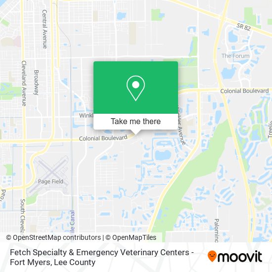 Fetch Specialty & Emergency Veterinary Centers - Fort Myers map
