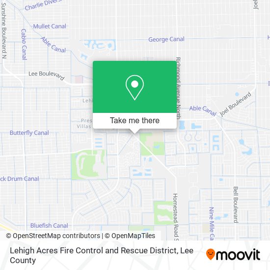 Mapa de Lehigh Acres Fire Control and Rescue District