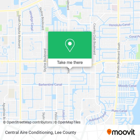 Central Aire Conditioning map