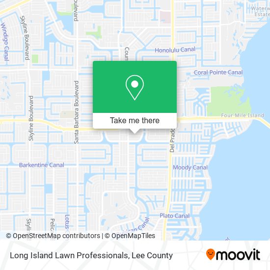 Long Island Lawn Professionals map