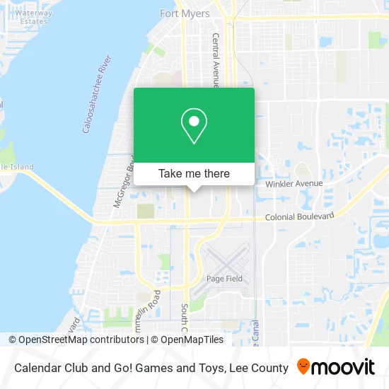 Calendar Club and Go! Games and Toys map