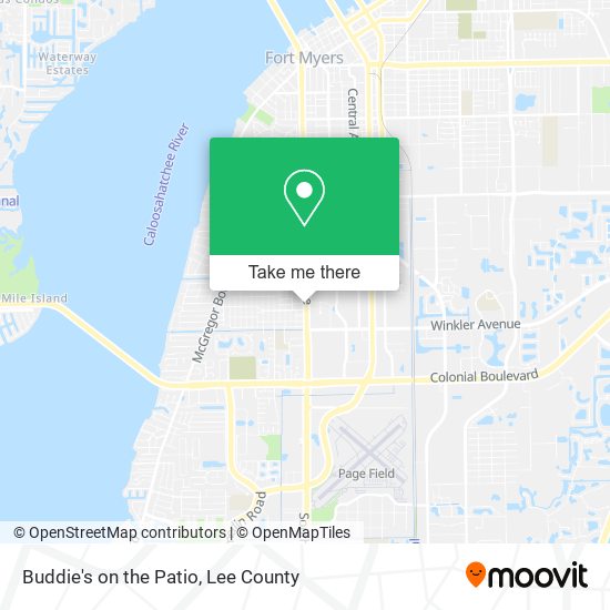 Buddie's on the Patio map