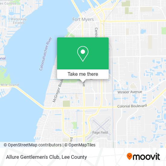 Allure Gentlemen's Club map