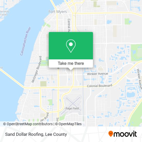 Mapa de Sand Dollar Roofing