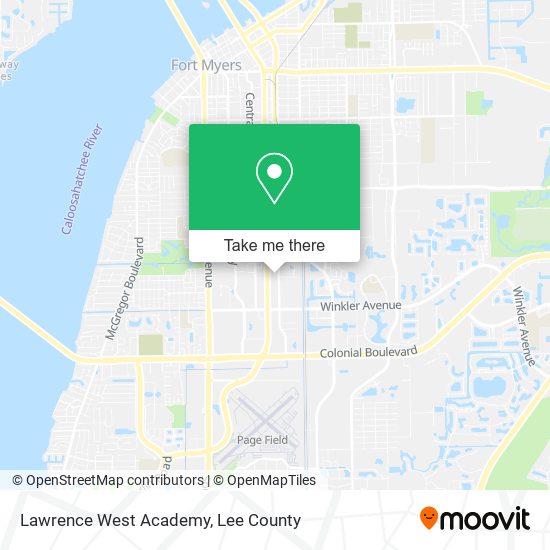 Mapa de Lawrence West Academy