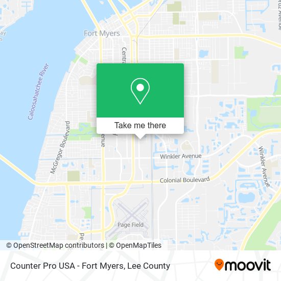 Mapa de Counter Pro USA - Fort Myers