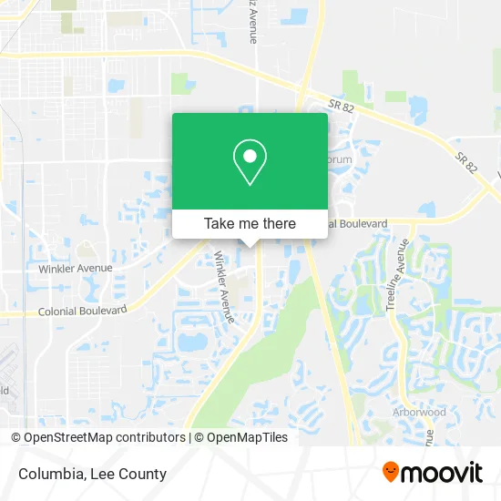 Columbia map