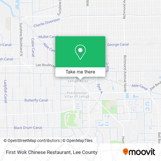 First Wok Chinese Restaurant map