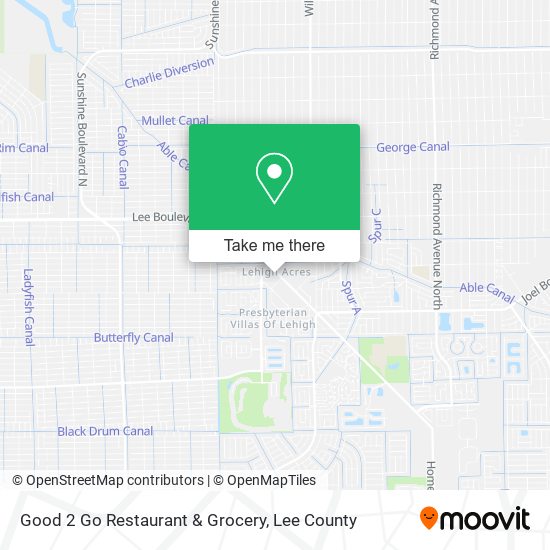 Good 2 Go Restaurant & Grocery map